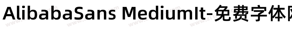 AlibabaSans MediumIt字体转换